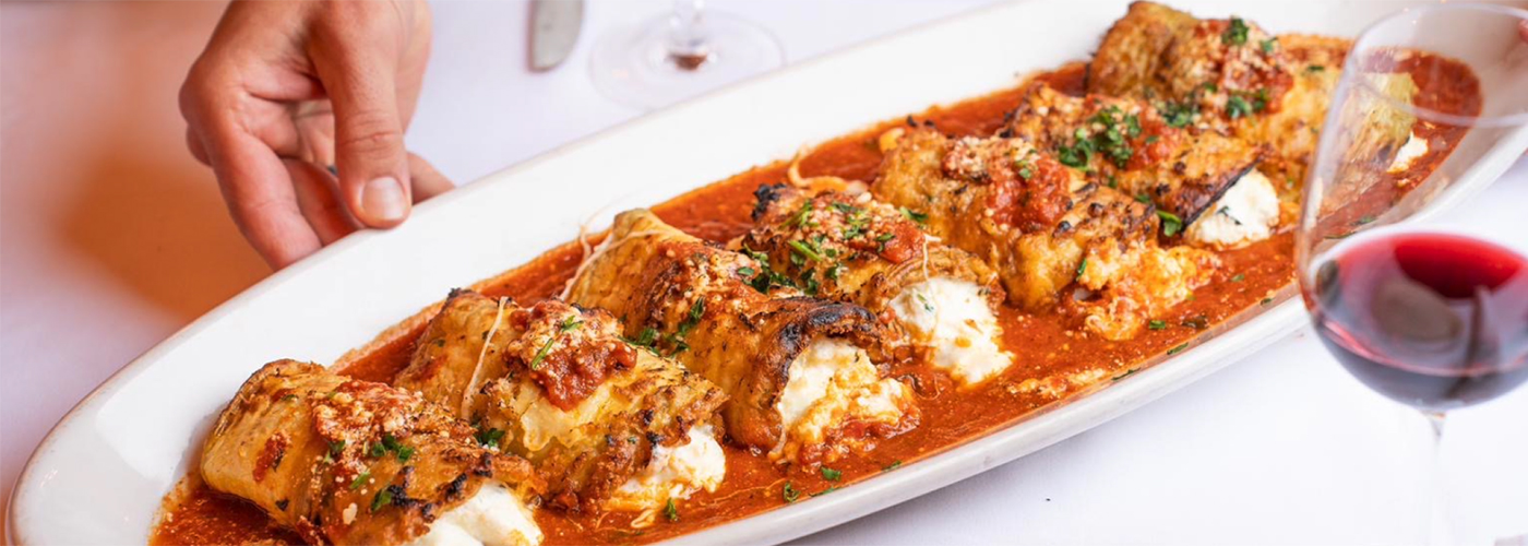 Easy Stuffed Eggplant Rollatini