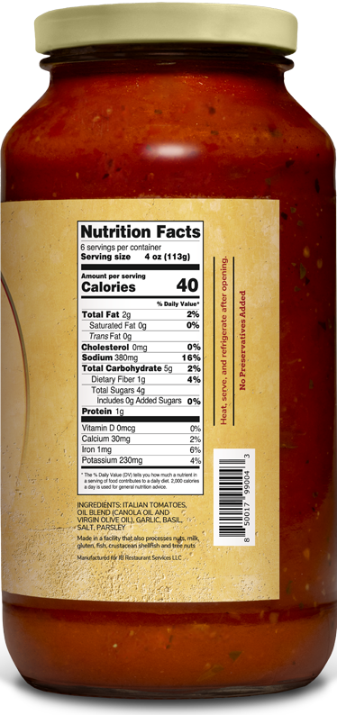 Carmine's Marinara Sauce