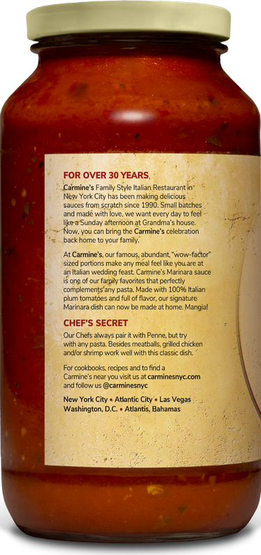 Carmine's Marinara Sauce
