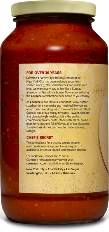 Carmine's Tomato Basil