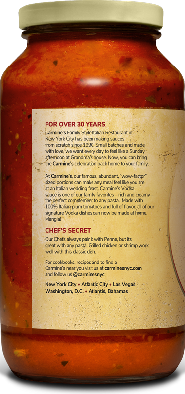 Carmine's Vodka Sauce