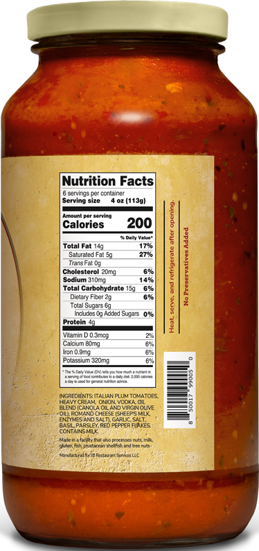 Carmine's Vodka Sauce