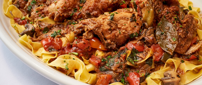 Authentic Chicken Cacciatore
