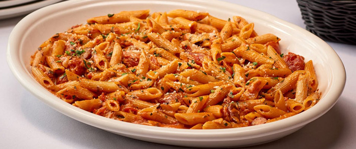 Quick Penne Vodka with Grilled Chicken
