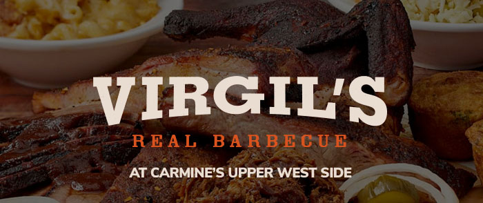 Virgil's Real BBQ is now avaliable at Carmine’s Upper West Side