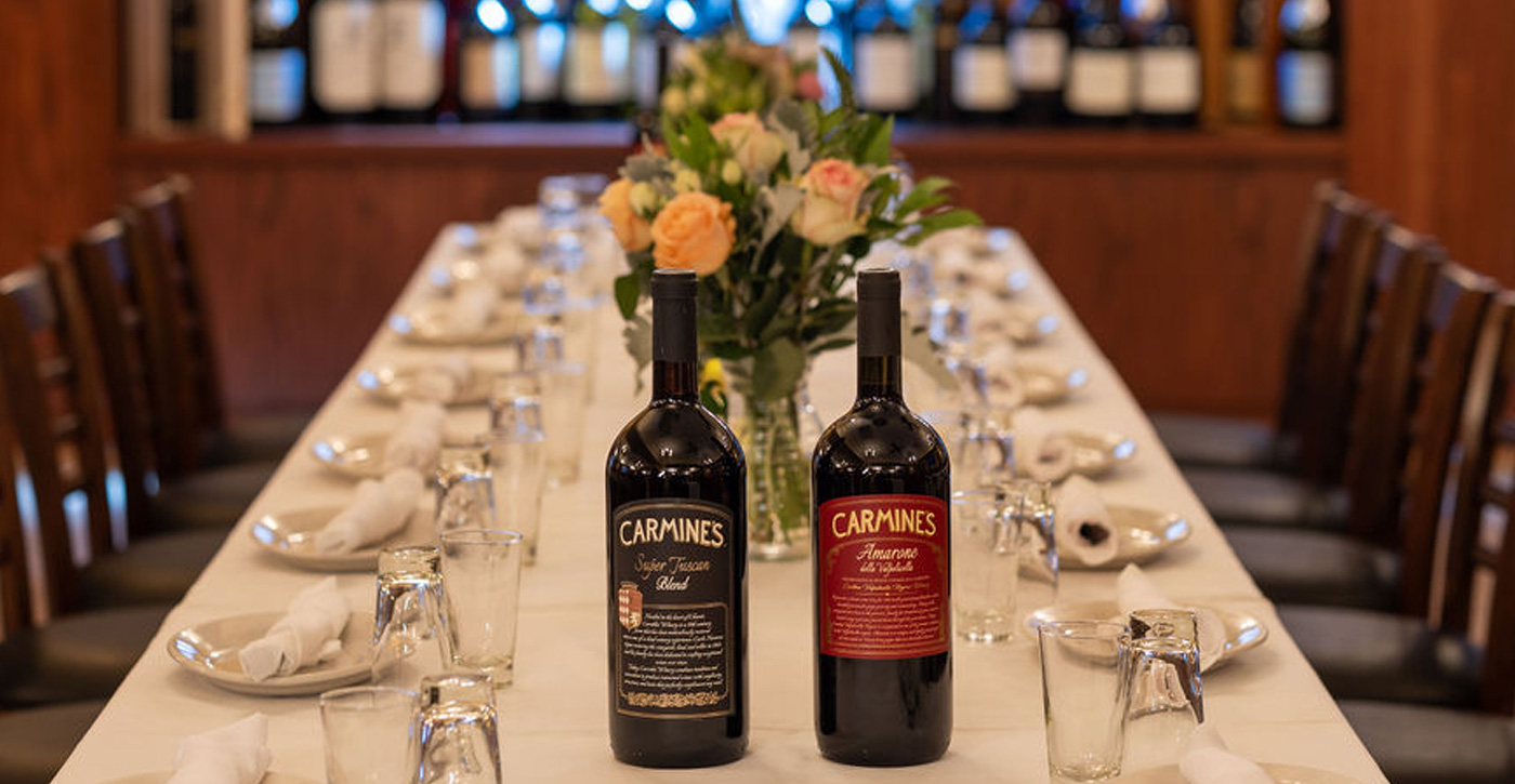 A Guide to Italian Wine and Food Pairings at Carmine's